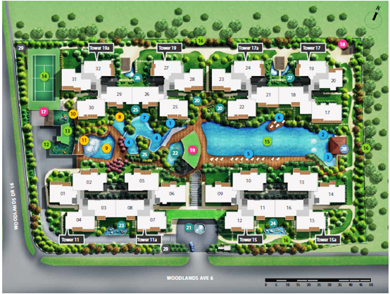 Twin Fountains Site Plan